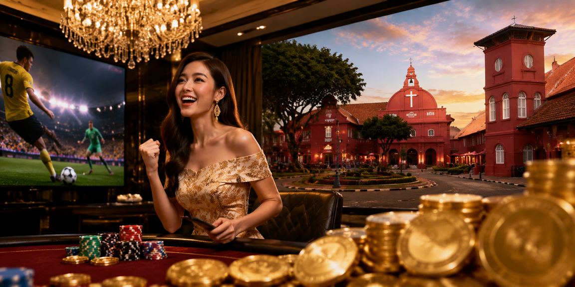 Suasana pertaruhan kasino gaya Malacca dalam platform roulette langsung spbo1